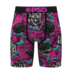 Men's PSD Cash Boxer Briefs Underwear XSmall Rose Noir