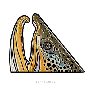 Casey Underwood Artwork Brown Rise-Left Decal