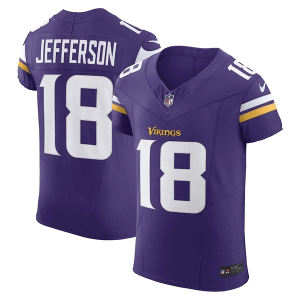 Minnesota Vikings Justin Jefferson #18 Nike Elite Jersey 48 Purple