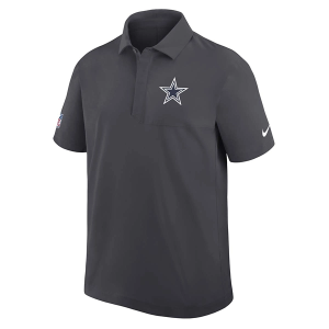 Dallas Cowboys Nike 2025 Sideline Woven Polo Medium Anthracite