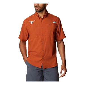 Texas Longhorns Columbia Tamiami Button Up Medium Cedar