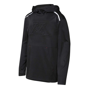 Minnesota Golden Gophers Genuine Stuff Kids Hoodie Large Black