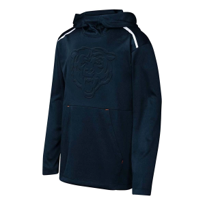Kids' Chicago Bears Genuine Stuff Tonal Hoodie Medium Navy