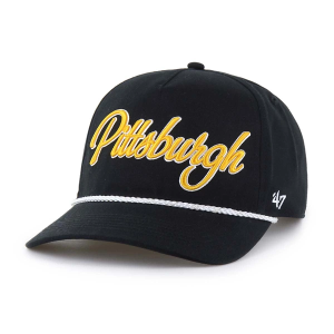 Pittsburgh Steelers 47 Brand Overhand Adjustable Hat One Size Black
