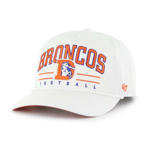 Denver Broncos 47 Brand Roscoe Hitch Adjustable Hat One Size White
