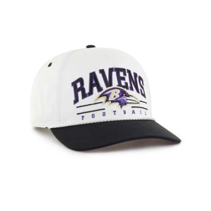 Baltimore Ravens 47 Brand Roscoe Two Tone Adjustable Hat One Size White