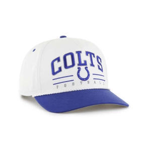 Indianapolis Colts 47 Brand Roscoe Two Tone Adjustable Hat One Size White