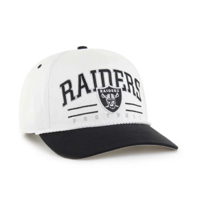 Las Vegas Raiders 47 Brand Roscoe Two Tone Adjustable Hat One Size White