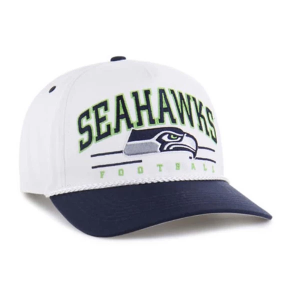 Seattle Seahawks 47 Brand Roscoe Two Tone Adjustable Hat One Size White