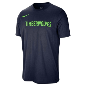 Minnesota Timberwolves Essential Script Nike T-Shirt Small Navy