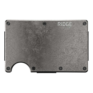 Ridge Aluminum Cash Strap Wallet Stonewashed Titanium
