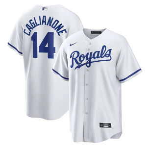 Kansas City Royals Jac Caglianone #14 Nike Replica Jersey Large White