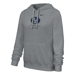 BYU Cougars Nike Women's Hoodie Large Heather Grey