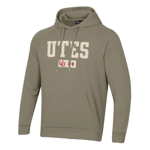 Utah Utes Under Armour Hoodie 2XLarge Tan
