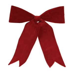 Melrose International 16.5in Red Polyester Bow