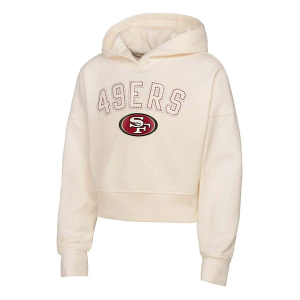 Kids' Girls' San Francisco 49ers Genuine Stuff Oversize Blitz Hoodie Small Natural