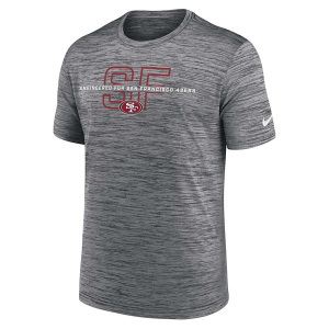 San Francisco 49ers Nike 2025 Velocity T-Shirt Large Anthracite
