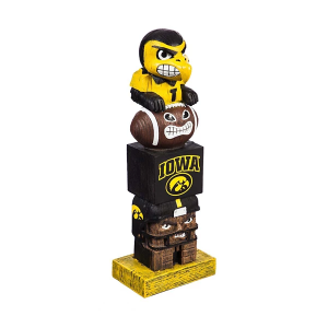 Evergreen Iowa Hawkeyes Tiki Totem 16" Garden Statue