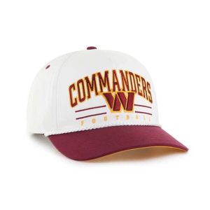 Washington Commanders 47 Brand Roscoe Two Tone Adjustable Hat One Size White
