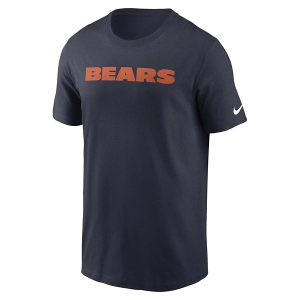 Chicago Bears Nike Wordmark T-Shirt XLarge Navy