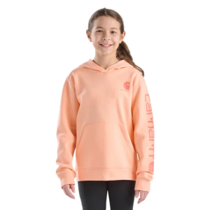 Girls' Carhartt Graphic Hoodie XSmall Peach Nectar