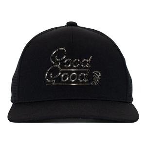 Good Good Golf High Gloss Life Trucker Golf Snapback Hat One Size Black