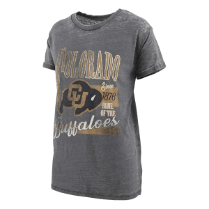 Colorado Buffaloes Pressbox Women's Stephan Boyfriend T-Shirt 2XLarge Black