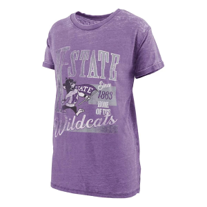 Kansas State Wildcats Pressbox Women's Stephan Boyfriend T-Shirt 2XLarge Purple