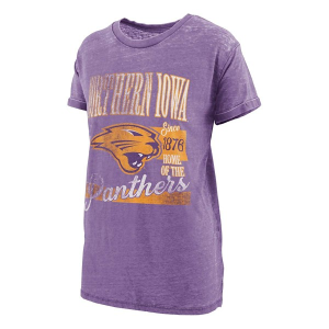 Northern Iowa Panthers Pressbox Women's Stephan Boyfriend T-Shirt XLarge Purple