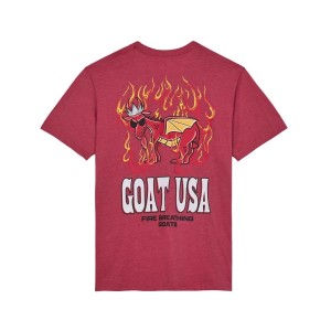 Men's GOAT USA Dragon Goat T-Shirt Large Cardinal