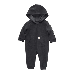Boys' Carhartt Front Zip Fleece Coverall Coverall Baby 3 mo. Black