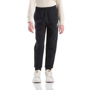 Girls' Carhartt Elastic Waistband Fleece Logo Joggers 4Y Black Regular