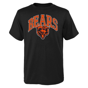 Kids' Chicago Bears Genuine Stuff Archie T-Shirt Small Black