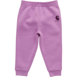 Girls' Carhartt Elastic Waistband Fleece Logo Joggers Baby 24 mo. Crocus Regular