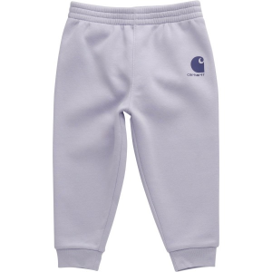 Girls' Carhartt Elastic Waistband Fleece Logo Joggers Baby 6 mo. Mica Regular