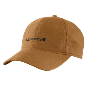 Women's Carhartt Canvas Embroidered Graphic Adjustable Hat One Size Brown