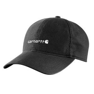 Women's Carhartt Canvas Embroidered Graphic Adjustable Hat One Size Black