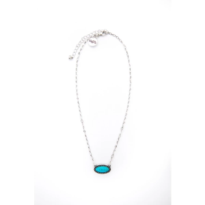 West and Co. Oval Stone Necklace