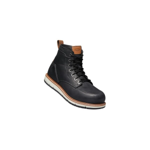 Men's KEEN San Jose Aluminum Toe Work Boots Outdoor 7 Black/Caramel Cafe