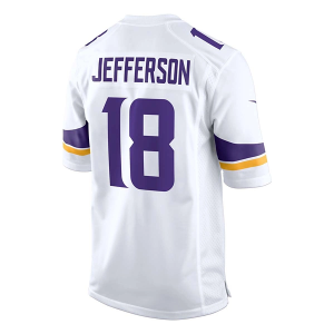 Minnesota Vikings Justin Jefferson #18 Nike Game Jersey 2XLarge White