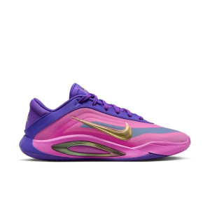Women's Nike A'One Basketball Shoes 11 Regular Fierce Purple/Metallic Gold-Hyper Violet