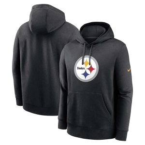 Pittsburgh Steelers Nike Club Hoodie 3XLarge Black