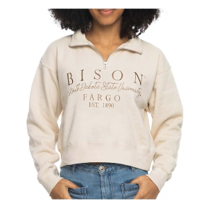 North Dakota State Bison ZooZatZ Women's School Pride 1/4 Zip Medium Sand