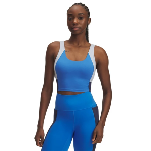Women's Under Armour Meridian Color Block Crew Neck Tank Top XSmall Blue Atlantis / Black