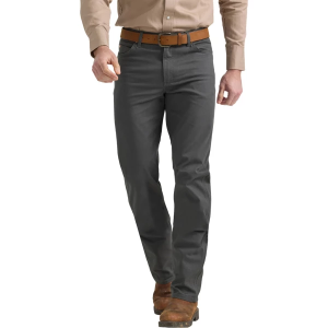Men's Wrangler Tough Comfort Cowboy Cut Canvas Bootcut Jeans Grey 32 30