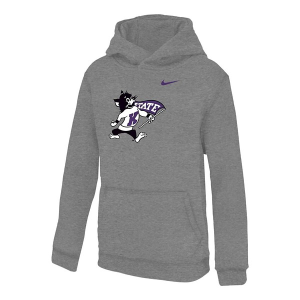 Kansas State Wildcats Nike Kids Hoodie XLarge Heather Grey