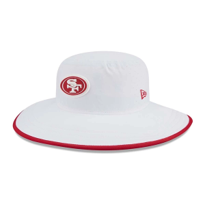 San Francisco 49ers New Era Panama Sun Hat One Size White