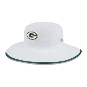 Green Bay Packers New Era Panama Sun Hat One Size White