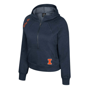 Illinois Fighting Illini Colosseum Precipice 1/4 Zip Small Navy