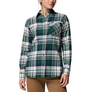 Women's Columbia Calico Basin(TM) Long Sleeve Flannel Medium Rain Frost